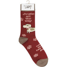 Load image into Gallery viewer, Socks - Dog Jingle All The Way Nobody Likes
