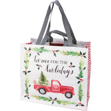 Load image into Gallery viewer, Market Tote - Home For The Holidays

