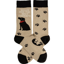 Load image into Gallery viewer, Socks - Dogs Are The Best Therapy
