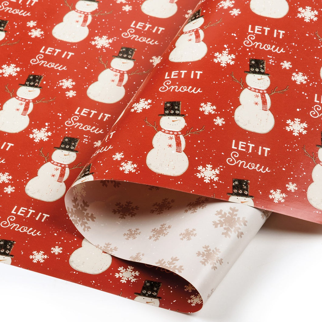 Gift Wrap - Snowman