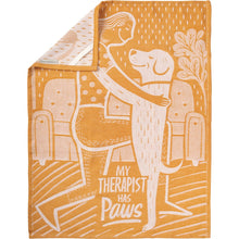 Load image into Gallery viewer, My Therapist Has Paws Dog - Dish Towel
