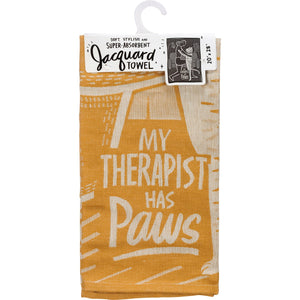 My Therapist Has Paws Cat - Dish Towel