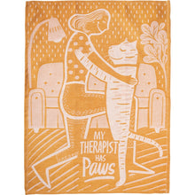 Load image into Gallery viewer, My Therapist Has Paws Cat - Dish Towel
