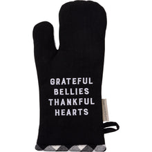 Load image into Gallery viewer, Oven Mitt and Potholder Kitchen Set - Grateful Bellies Thankful Hearts
