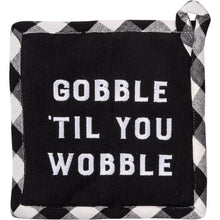 Load image into Gallery viewer, Oven Mitt and Potholder Kitchen Set - Grateful Bellies Thankful Hearts

