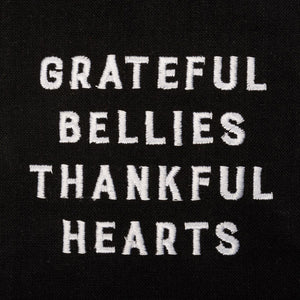Oven Mitt and Potholder Kitchen Set - Grateful Bellies Thankful Hearts