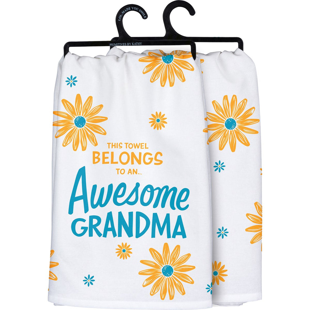 Awesome Grandma - Dish Towel