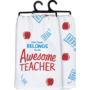 Awesome Teacher - Dish Towel