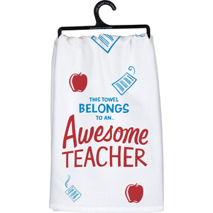 Awesome Teacher - Dish Towel