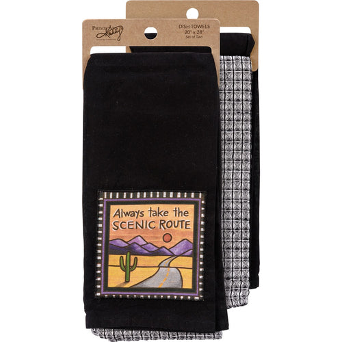 Always Take The Scenic Route - Dish Towel Set