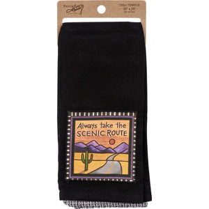 Always Take The Scenic Route - Dish Towel Set