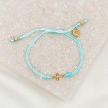 Load image into Gallery viewer, Filled by Faith Open Cross Bracelet Gold
