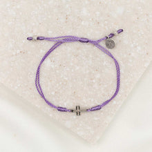Load image into Gallery viewer, Filled by Faith Open Cross Bracelet Silver

