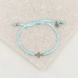 Filled by Faith Open Cross Bracelet Silver