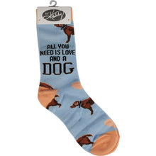 Load image into Gallery viewer, Love And A Dog -Box Sign &amp; Sock Set
