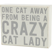 Load image into Gallery viewer, Love and a Cat - Box Sign &amp; Dish Towel Set
