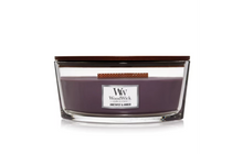 Load image into Gallery viewer, Amethyst &amp; Amber Ellipse WoodWick Candle
