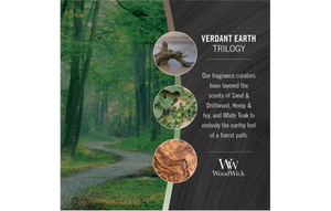 Verdant Earth Trilogy Ellipse WoodWick Candle