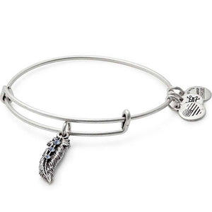 Alex and Ani Feather Charm Bangle