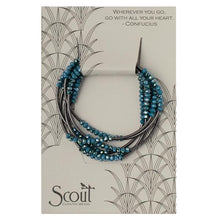 Load image into Gallery viewer, Scout Wrap : Peacock/Hematite
