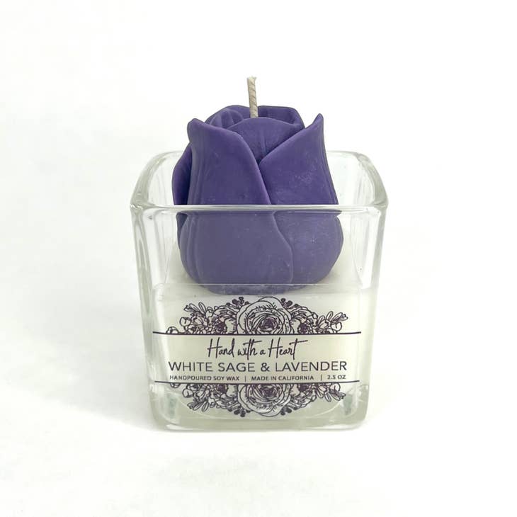 White Sage & Lavender Soy Wax Candle - 2.5oz