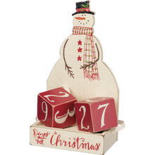 Load image into Gallery viewer, Snowman Countdown Block
