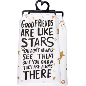 Friends are Like Stars - Dish Towel