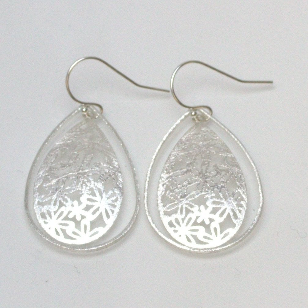 Teardrop with Hoop Earrings