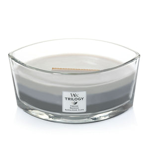 Warm Woods Trilogy Ellipse WoodWick Candle