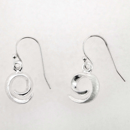 Takobia Petite Silver Swirl Earrings