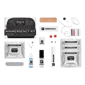 Glitter Minimergency Kit Black Multi Glitter