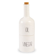 Load image into Gallery viewer, Stacked Oil and Vinegar Decanter Set
