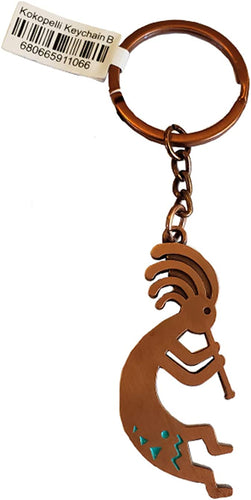 Arizona Kokopelli Keychain Bronze