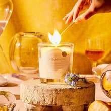 Load image into Gallery viewer, Rewined - Champagne Signature Glass Candle 6oz
