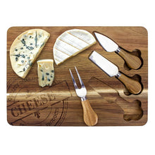 Load image into Gallery viewer, 4 Piece Acacia Cheese Serving Set
