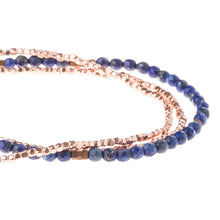 Load image into Gallery viewer, Delicate Stone Lapis/Rose Gold - Stone of the Truth
