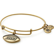 Load image into Gallery viewer, Alex and Ani New York Giants Football Charm Bangle
