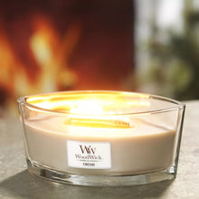 Load image into Gallery viewer, Fireside Ellipse WoodWick Candle
