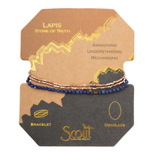 Load image into Gallery viewer, Delicate Stone Lapis/Rose Gold - Stone of the Truth
