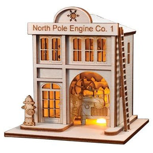 North Pole Engine Co. #1 Ginger Cottage Ornament