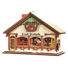Load image into Gallery viewer, Peppermint Twist Pretzel Ginger Cottage Ornament
