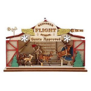 Reindeer Flight School Ginger Cottage Ornament