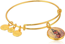 Load image into Gallery viewer, Lakshmi Saints and Sages Shiny Gold Bangle Bracelet
