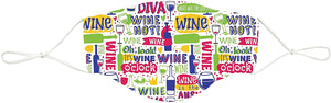Wine Lover Face Covering with 4 Filters