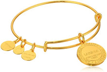 Load image into Gallery viewer, Lakshmi Saints and Sages Shiny Gold Bangle Bracelet
