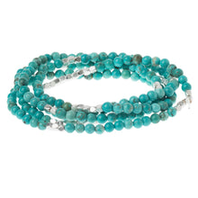 Load image into Gallery viewer, Stone Wrap - Turquoise/Silver - Stone of the Sky
