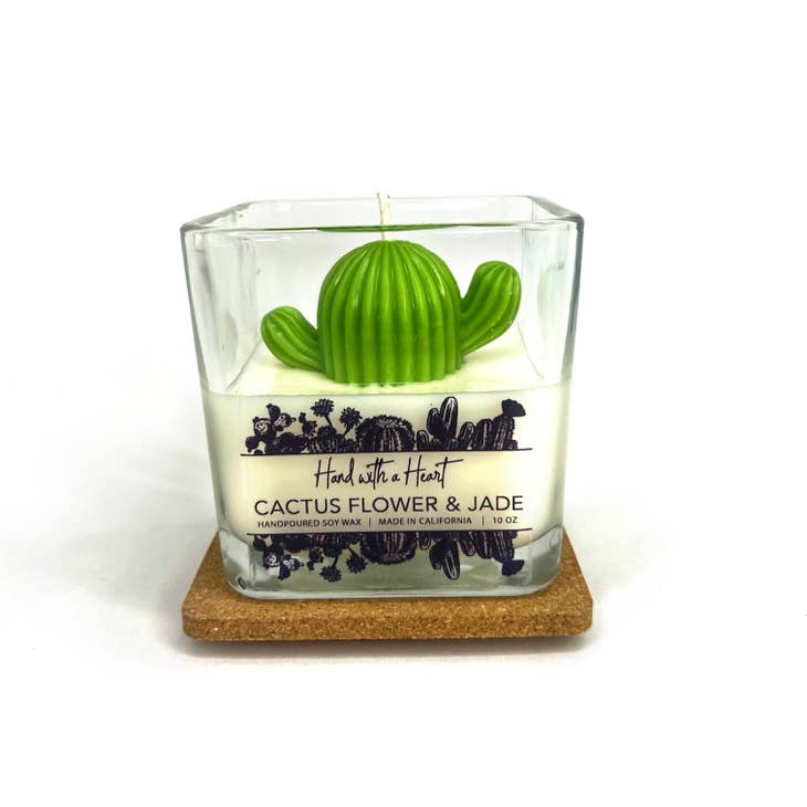 Cactus Flower & Jade Soy Wax Candle - Saguaro 10oz