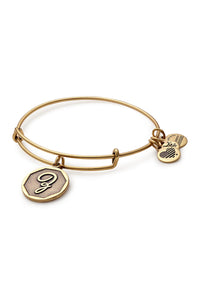 Alex and Ani Initial Z Bangle Gold