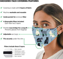 Load image into Gallery viewer, Multi Kitties Fashion Face Covering with 4 Filters
