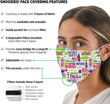 Load image into Gallery viewer, Wine Lover Face Covering with 4 Filters
